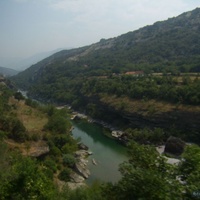 Монастырь Морача.  Каньон реки Морача.