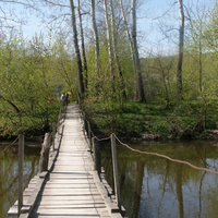 мостик через Збруч соединяет между собой села Кудренцы