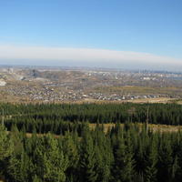 Вид Н-Тагила с горы Голый камень