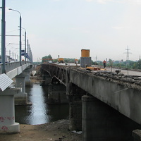 Новый и старый автомобильные мосты через р. Сож