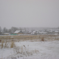 Вид на посёлок с автодороги Снежный-Карталы