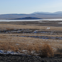 Озеро Фыркал с окраины села.