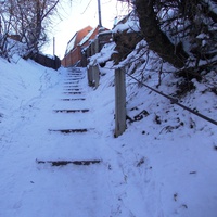 Пешеходная лестница от Шорникового колодца.