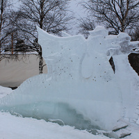 Ледяная фигура "Дракон"