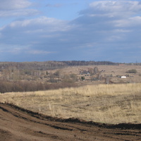 Вид на Калиновку от оврага с  именем Шилан при выезде с грунтовки Токмакла-Калиновка