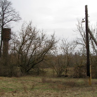 Водонапорная башня возле деревни