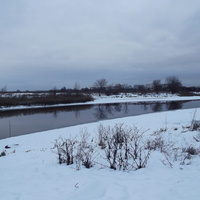 Речка Быковка с левого берег