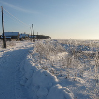 Зима в Полянках 2013 год