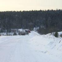 Зимняя дорога на Красный берег