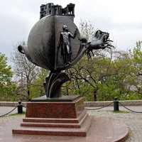 Памятник Апельсину на бульваре М.Жванецкого