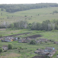 Вид деревни с горы