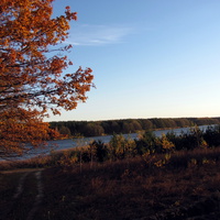 Ворсівське водосховище, осінь