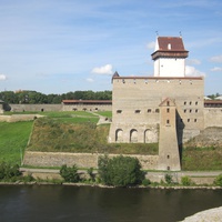 Ивангород. Крепость вид на Эстонскую часть