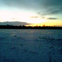 Озеро Велике взимку (вечір)