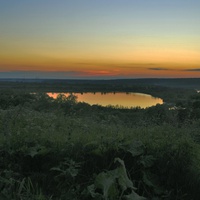 Озеро в деревне Хворостянка