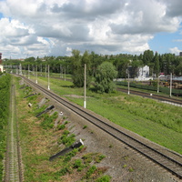 Железная дорога в Московском направлении (вид с моста на "Молодёжной)