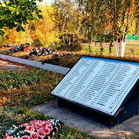 Мемориальная плита с именами погибших казаков