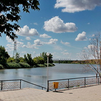 Место впадения реки Калитва и Северский Донец