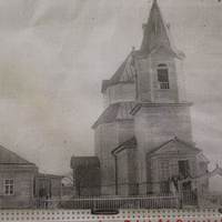 рисунок старой (разрушенной церкви Петра и Павла)