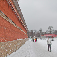 Стена Петропавловской крепости