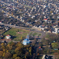 Свято-Казанская церковь (вид с вертолета)