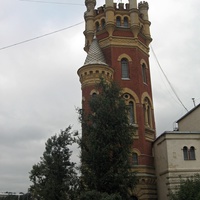 Водонапорная пристрельная башня Обуховского завода.