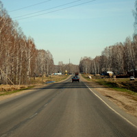 Въезд со стороны Новосибирска