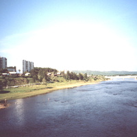 Река Тында и город