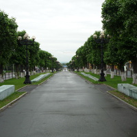 Бульвар в центре Барнаула