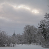 Церква взимку