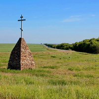 православный крест перед хутором