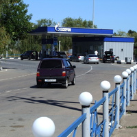 автрозаправка ГАЗПРОМа на Морской