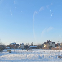 Вид на дома деревни