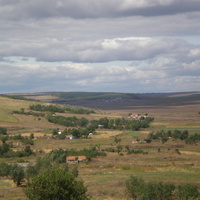 панорама с. Орджоникидзе в сторону с. Бердынове