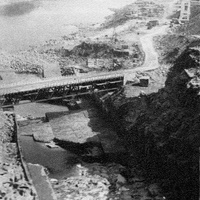 Вилюйская ГЭС 1967год.Водосбросной канал.