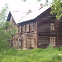 Дома постройки 1950 годов на станции Урдома