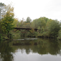 Старый мост на Чернушку,через р.Иж