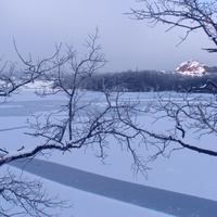 Влентиновский водоём зимой