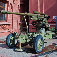 Зенитная пушка "52К" в музее "Мир воды"
