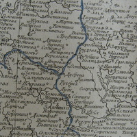 Березовка на карте 1800 года