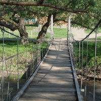 мост со стороны школы