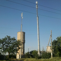 Водонапорная башня, мачты связи в Михайловке