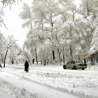 Николаевск  на Амуре зимой.