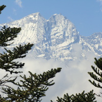 Горные вершины Гималаев.
