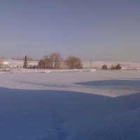 поля под снегом