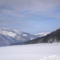 река Витим под снегом