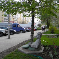 Улица Конева, скульптура сантехника