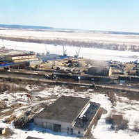 Приобье. Вид с вертолёта. Апрель 2012.