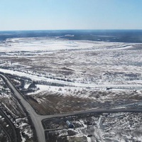Приобье. Вид с вертолёта на Западную Сибирь. Апрель 2012.
