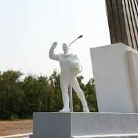 Памятник Ю.А.Гагарину на месте приземления